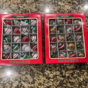 NWT Shiny Brite Christmas Ornaments Set